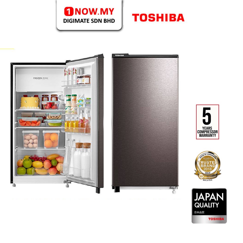 TOSHIBA 165L Non Inverter Single Door Refrigerator GRRD208CMDMY Low