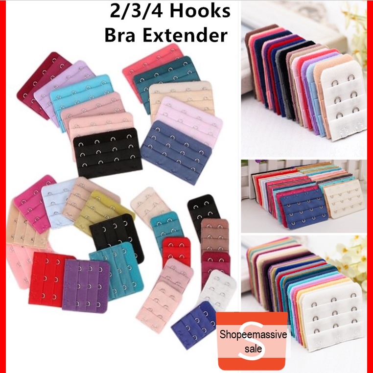 Murah Back Bras Extension Straps 3 Rows Bra Extender Penyambung Bra