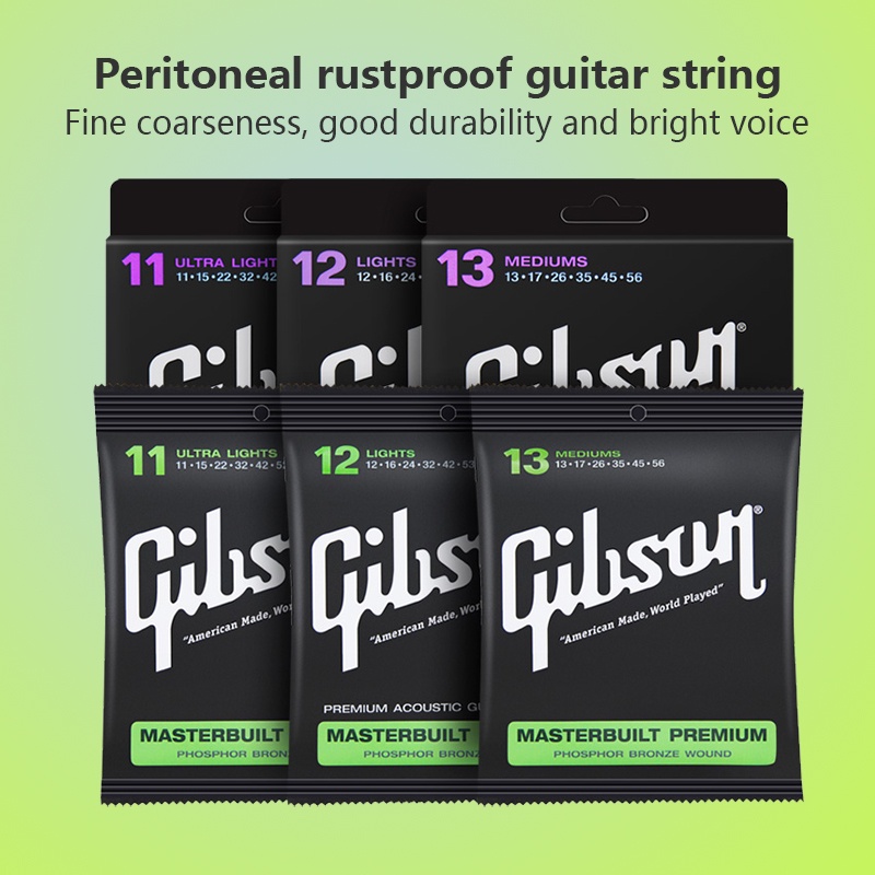 Gibson Acoustic Electric Guitar Strings Tali Gitar Akustik Classical Musical Instruments Guitars