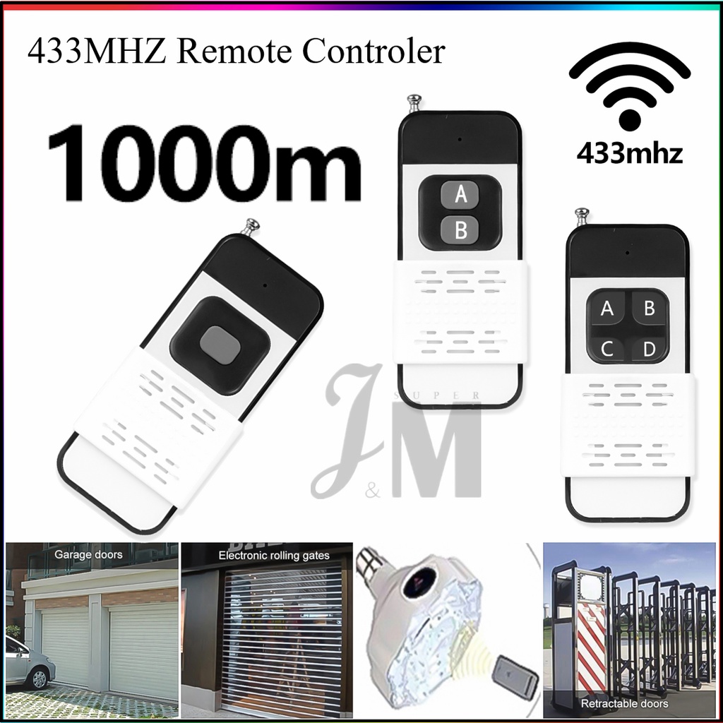 433Mhz Wireless Remote Control 1000M 1527 Learning Code 1000M