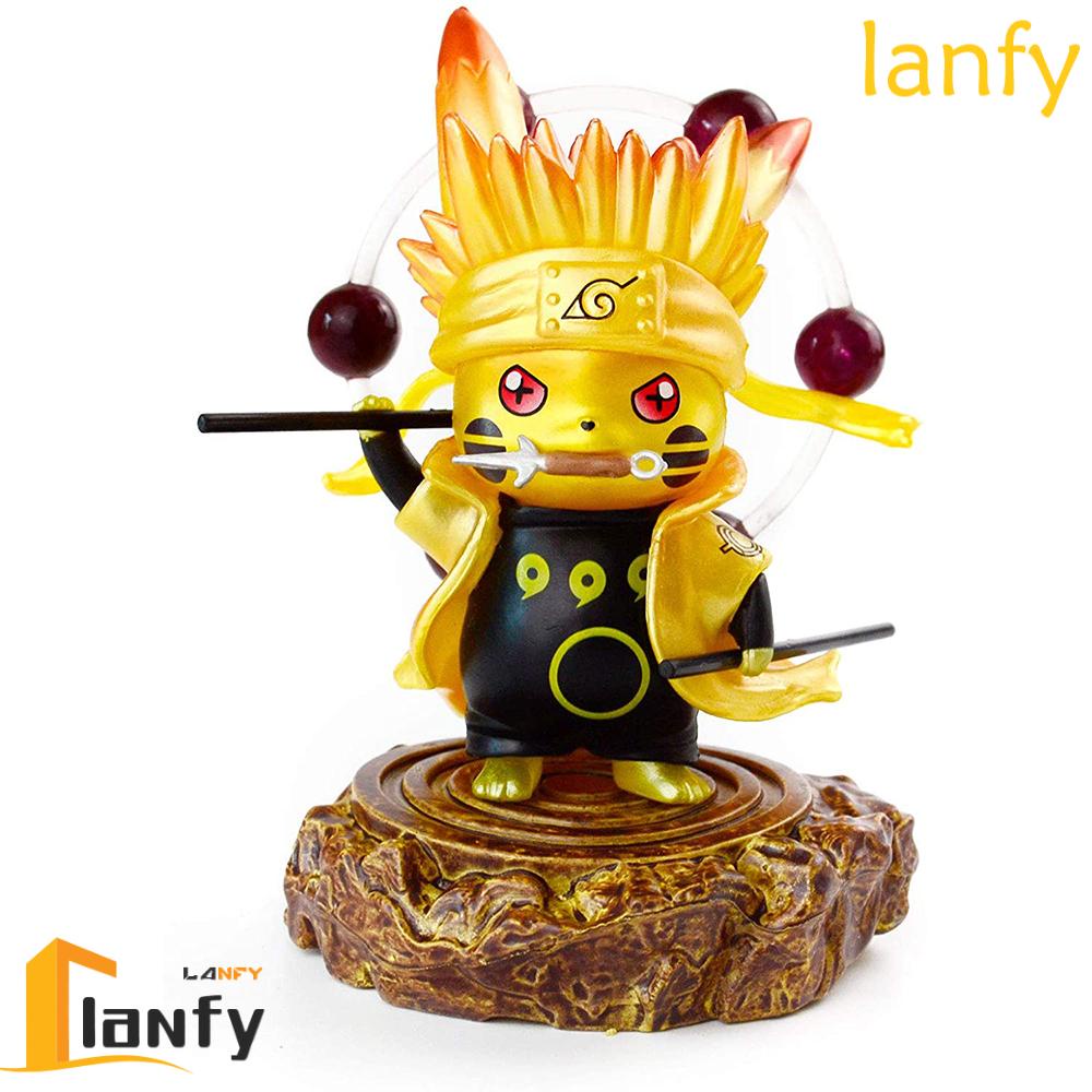 LANFY Birthday Gift Statues Collection Pikachu Cosplay Naruto Actions