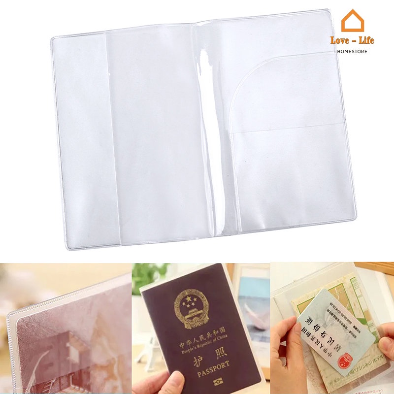 Multipurpose Clear PVC Abrasion Resistant Waterproof Passport