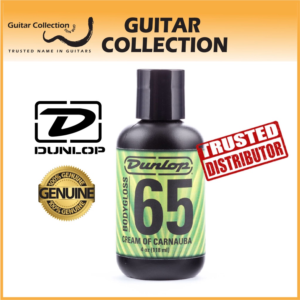 Jim Dunlop 6574 Guitar Body Gloss 4oz Cream of Carnauba Wax Formula 65 Shopee Malaysia