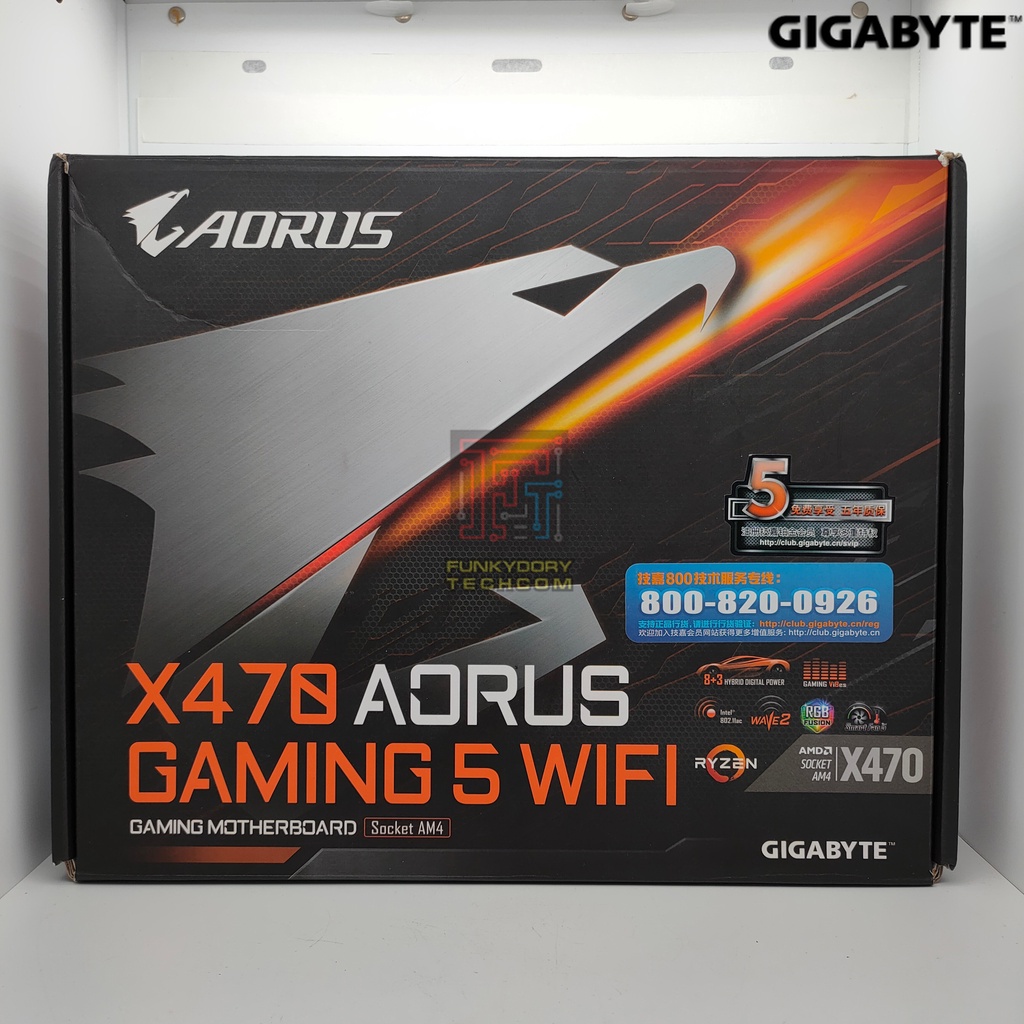 Gigabyte X470 AORUS GAMING 5 WIFI ATX AM4 Motherboard Shopee Malaysia