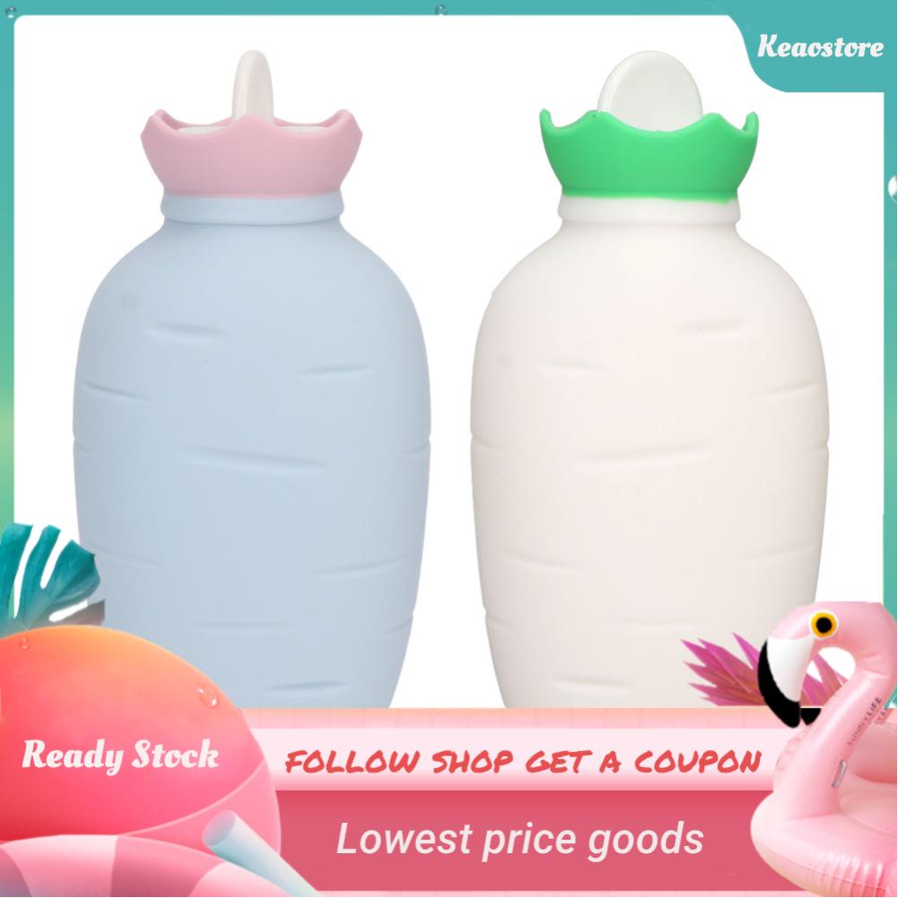 Keaostore 330ML Carrot Shaped Hot Water Bottle Neck bODY Soreness
