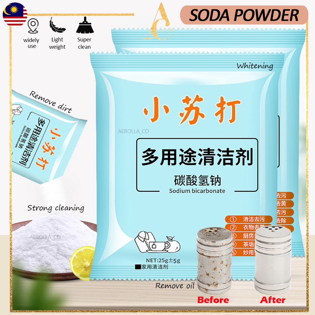 [NEW]MultiPurpose Soda Powder Baking Soda 25g Sodium Bicarbonate