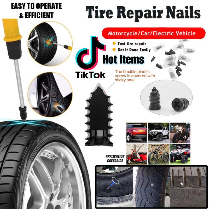 Vacuum Tyre Repair Tire Rubber Nail Tyre Puncture Repair Nail Kit Glue