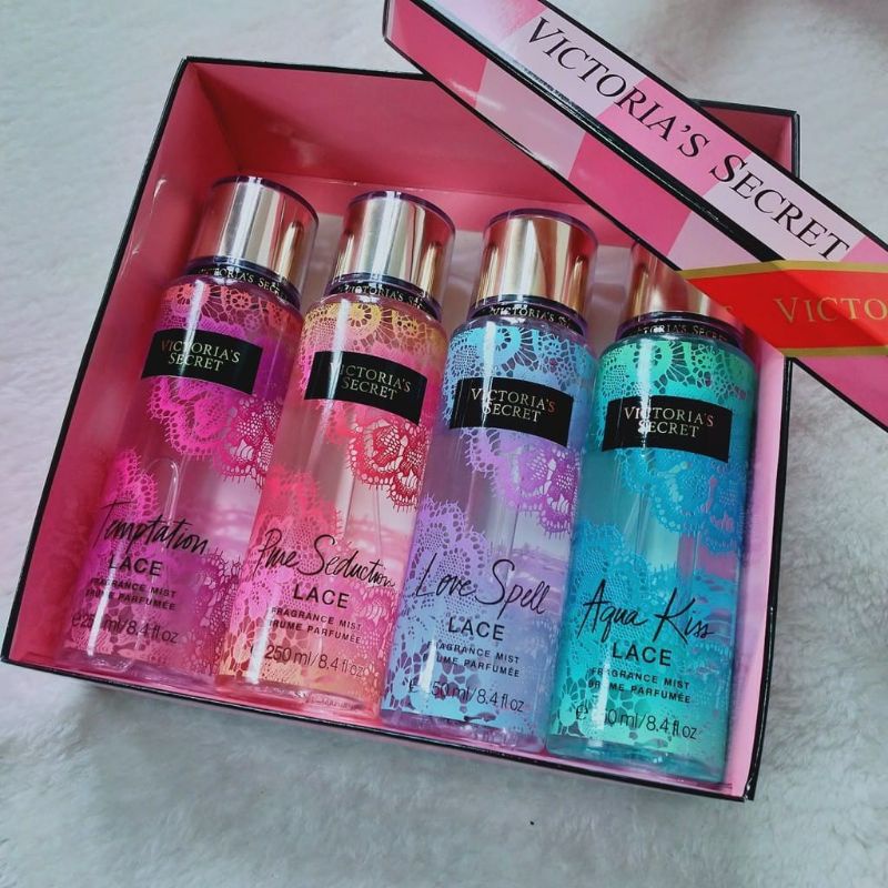 Original Victoria@Secret 4in1 Gift Box Set With Free PaperBAG | Shopee ...