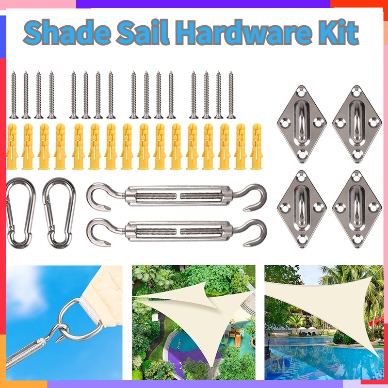 6-Pack M6 Stainless Steel Turnbuckles - Perfect For Shade Sails & Wire Tensioning!
