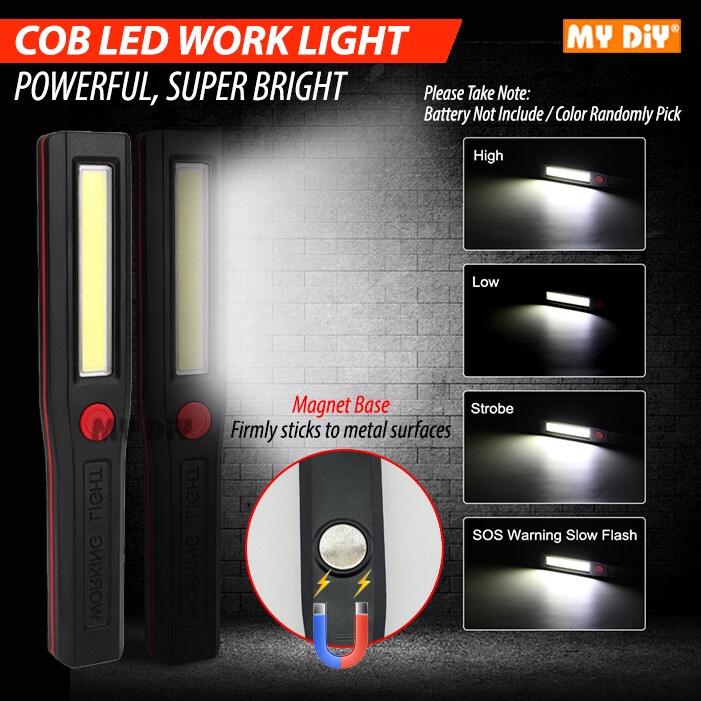 MYDIYHOMEDEPOT - COB Flash Light with Back Magnet / Emergency Light ...