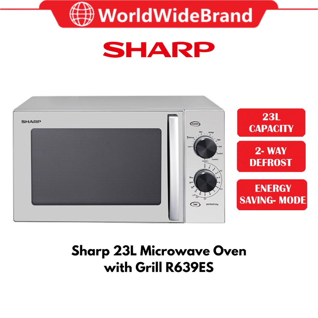 SHARP MICROWAVE OVEN WITH GRILL R639ES 23L Shopee Malaysia