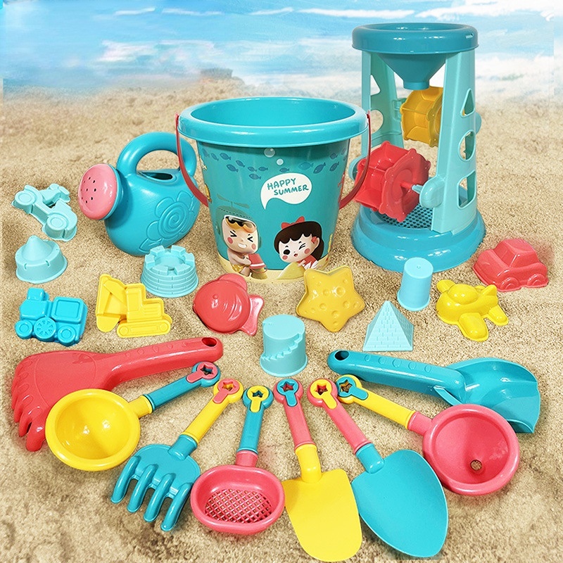 Travel Beach Toys Kids Beach Toys Set With Sand Rake Watering Can