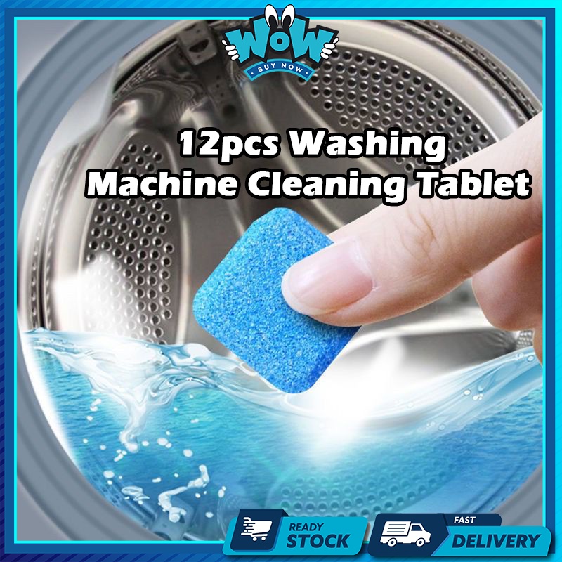 12 Pcs Laundry Washing Machine Cleaner Descaler Deep Tank Cleaning Dirt ...