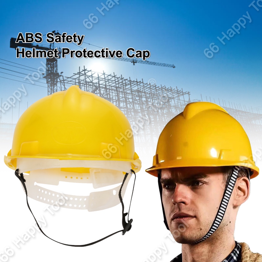 Safety Helmet ABS Protective Cap Construction Head Protection Worker