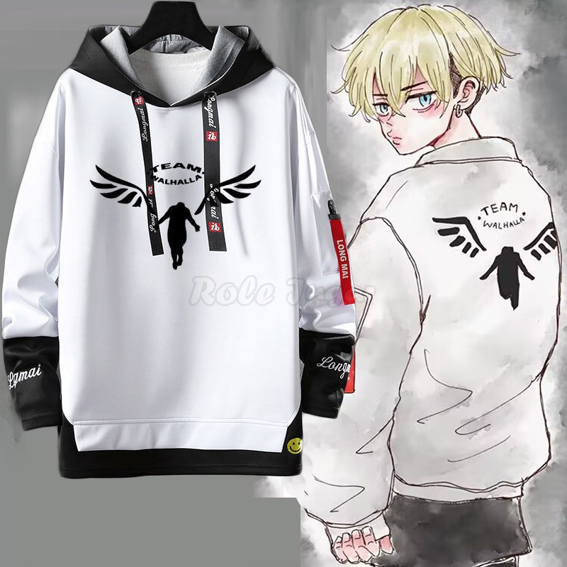 Piccodos Sweat à Capuche Tokyo Revengers Valhalla Baruhara Hanemiya Kazutora - Impression 3D Cosplay Unisexe