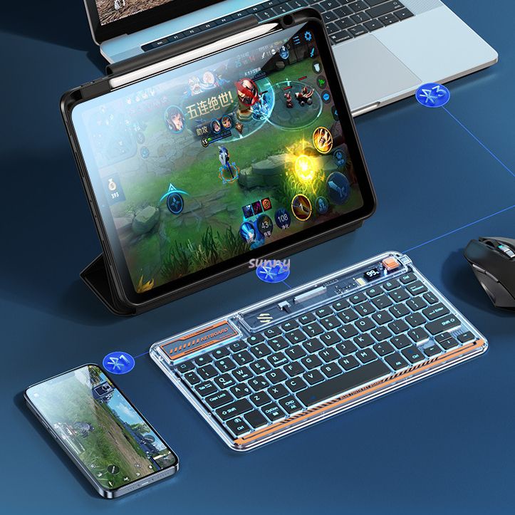 Rgb Wireless Technology Keyboard Lightweight Ultra Low Latency