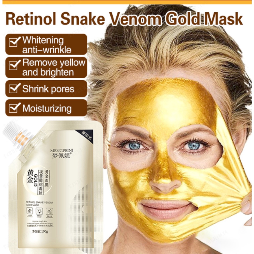 Retinol Snake Peptide Gold Mask Hydrating and anti-aging anti-wrinkle ...