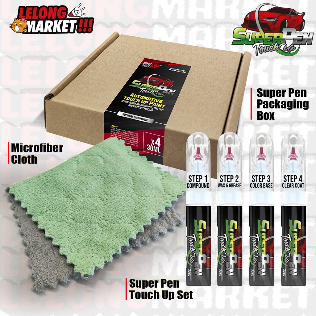 PERODUA ATIVA Original Factory SUPERPEN Touch Up Colours 4in1 Easy DIY ...