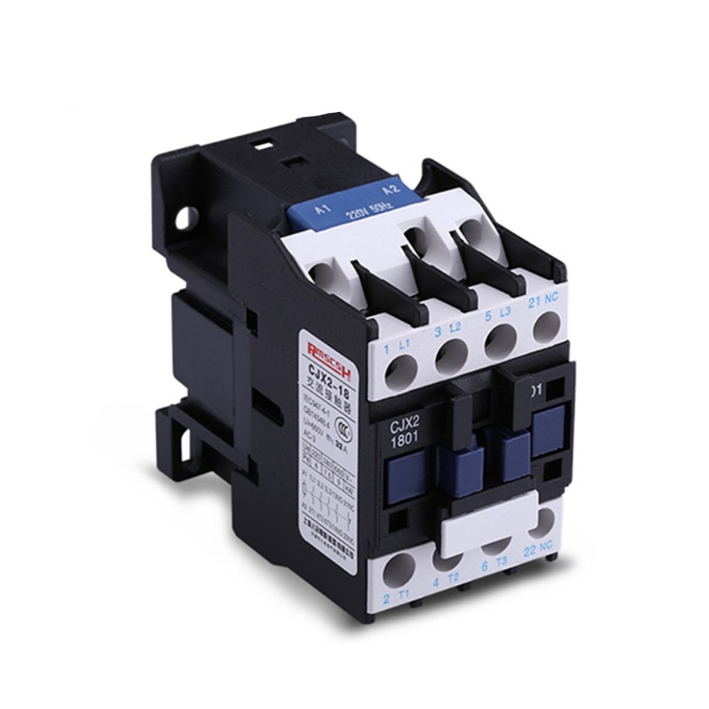 LC1D AC Contactor CJX2-1801 18A NC 3-Phase DIN Rail Mount Electric ...