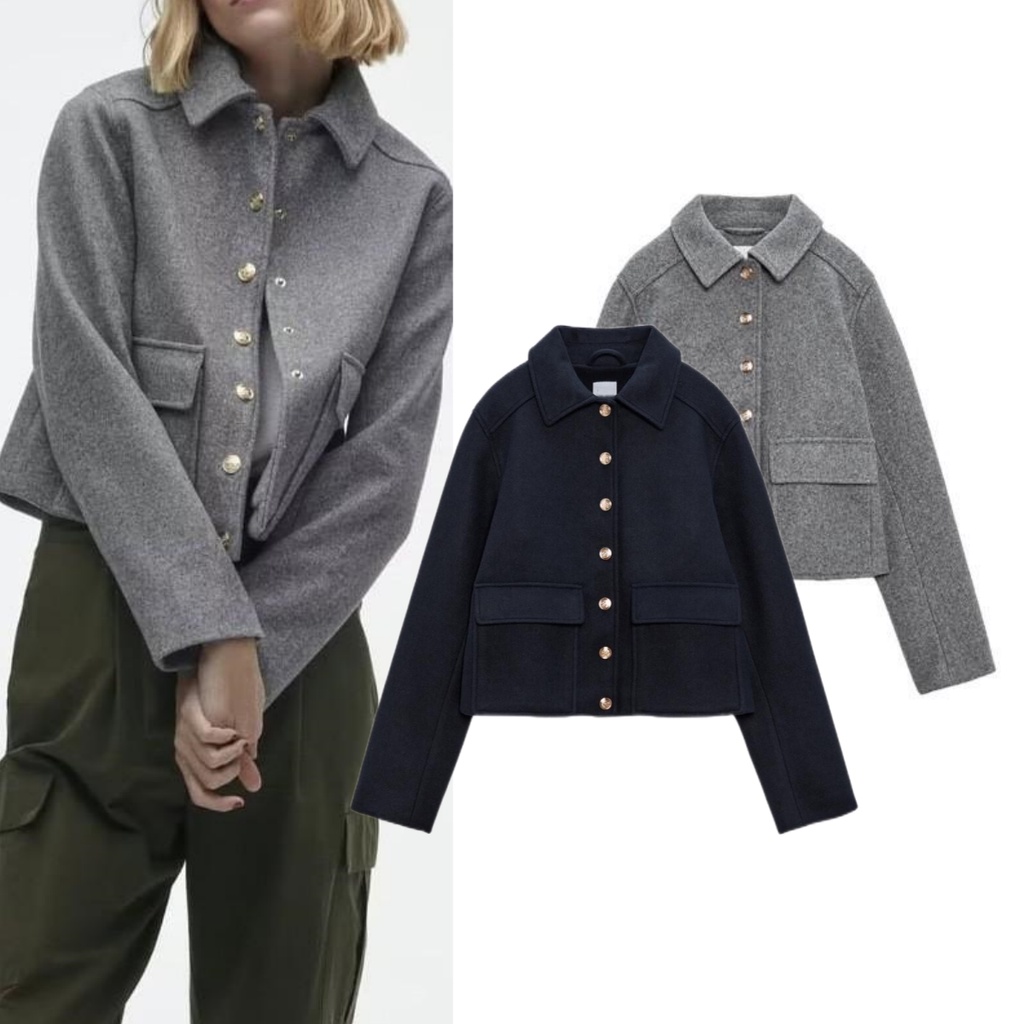 ZARA spring new lapel leisure straight soft jacket coat 3046034 ...