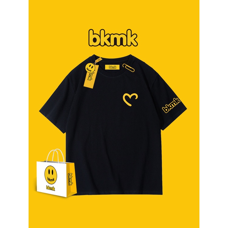 BKMK men's and women's letter high street short sleeve T-shirt | Shopee ...