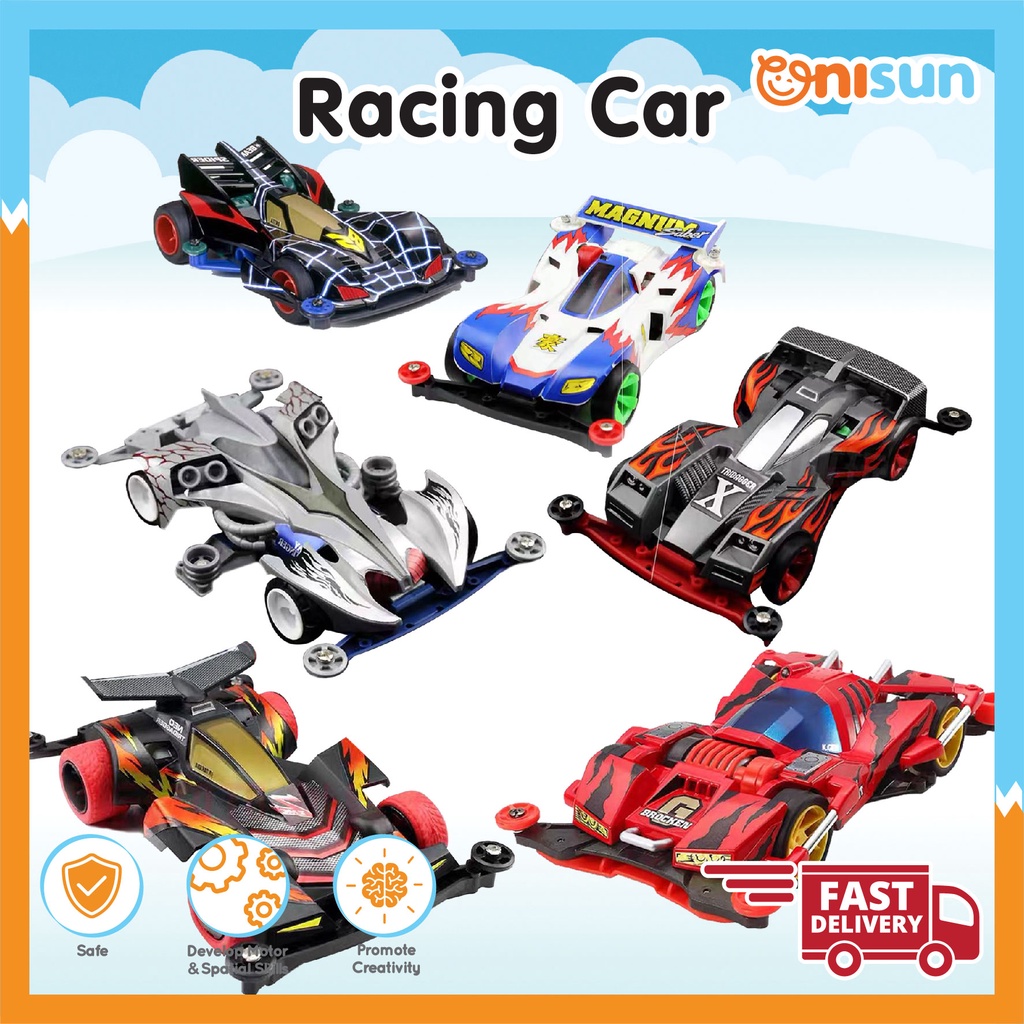Kids Boy Fun Outdoor Moving Speed Saver Racing Chassis Car Pretend Toy