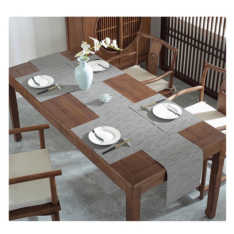 Tesla PVC tea mat table mat Table flag tea table pvc long strip simple ...