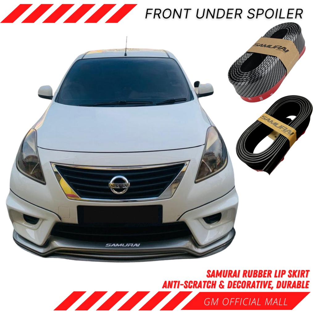 NISSAN ALMERA Samurai Bumper Lip Bodykit Car Rubber Skirting FRONT