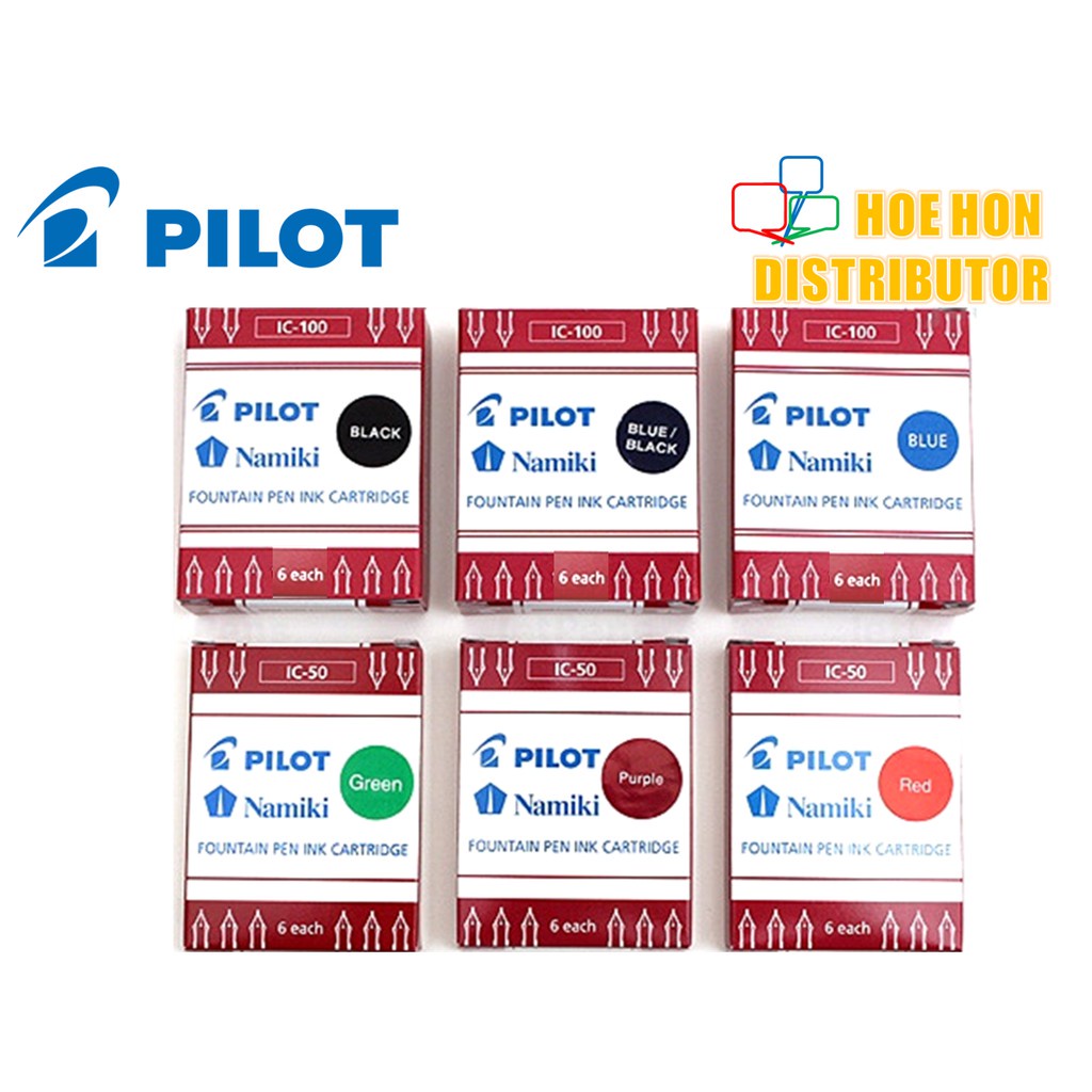 Pilot Namiki Fountain Pen Refill Ink Cartridge IC50 For Kakuno