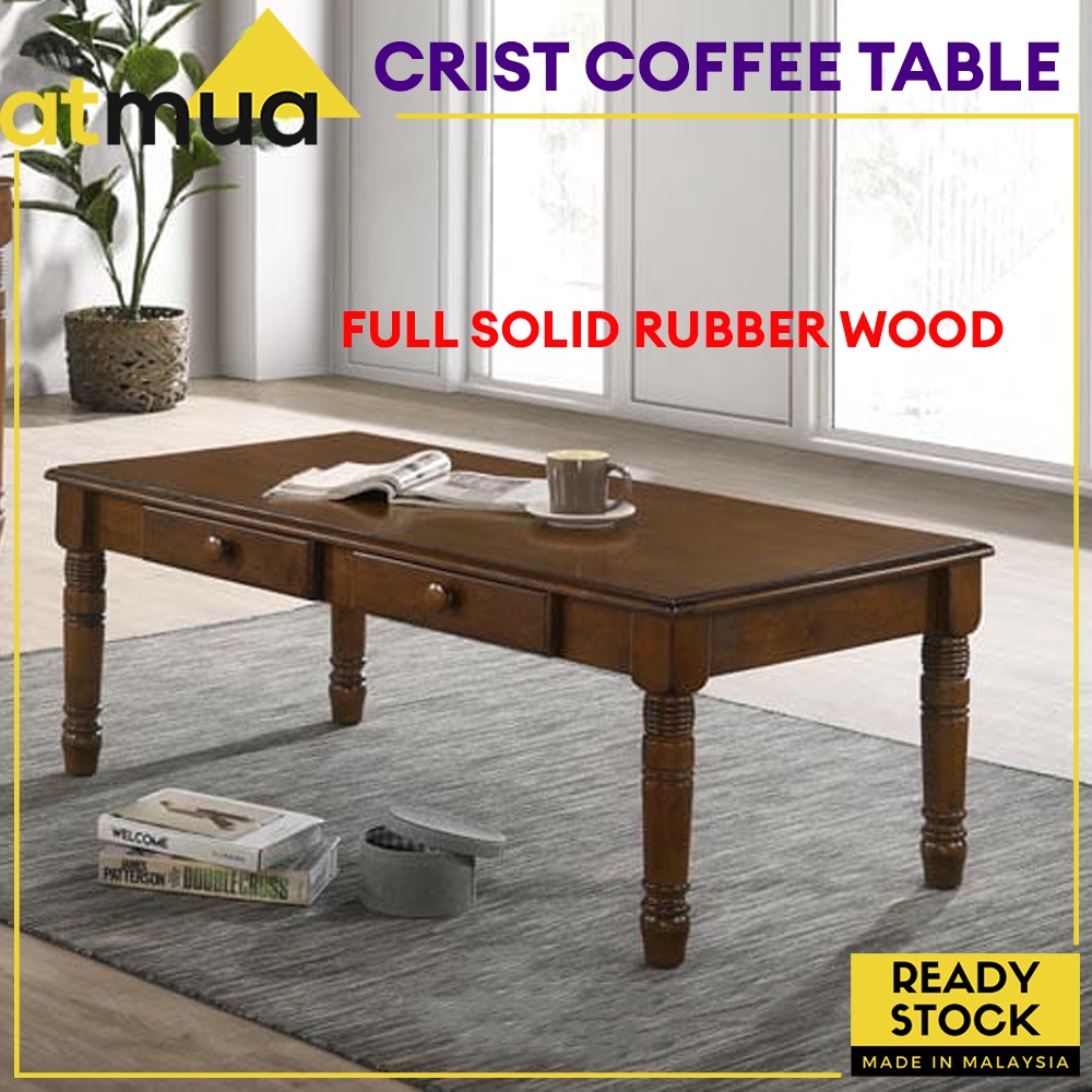 ATMUA Crist Solid Wood Coffee Table Console Table Living Room Hallway ...