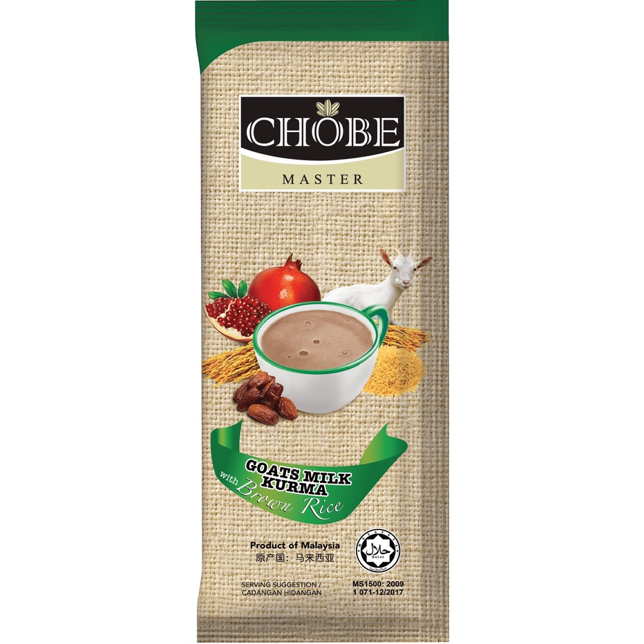 CHOBE MASTER Brown Rice Drink (Kurma Goats Milk) 32g - No Box | Shopee ...