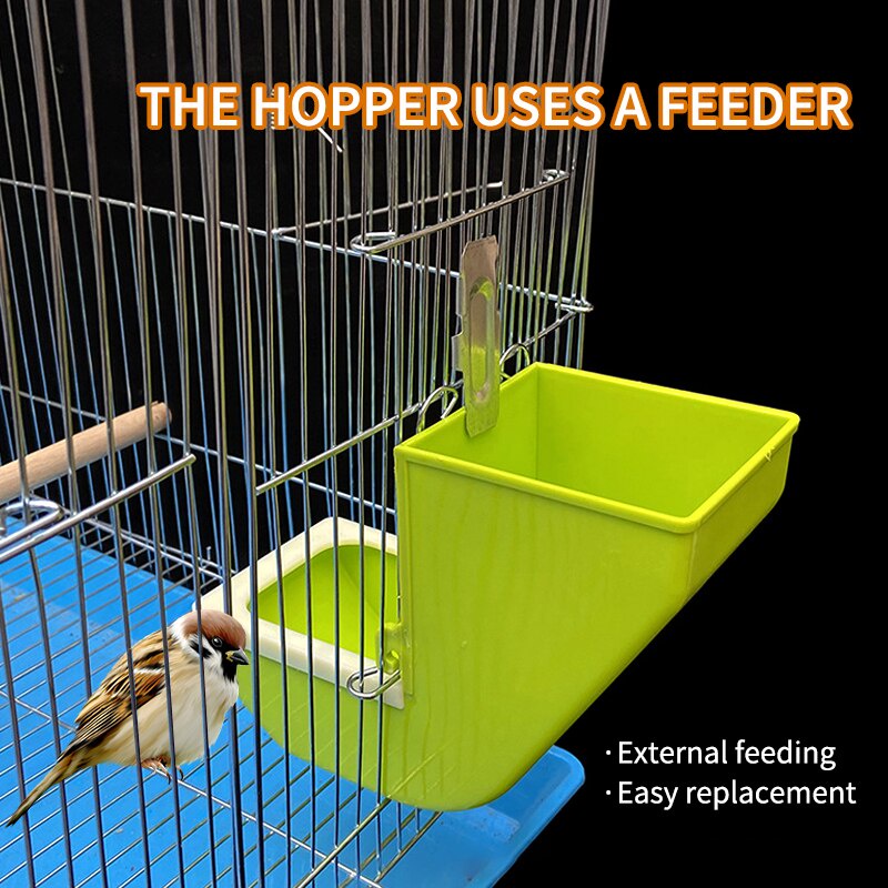 【Ready stock】1Pcs Bird Supplies Bird Cage Feeder Parrot Birds Water Hanging Bowl Parakeet Feeder