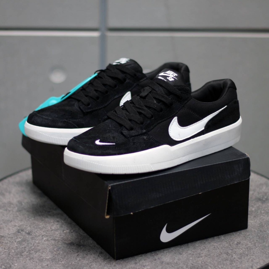 Nike SB FORCE 58 BLACK WHITE UNISEX Shoes | Shopee Malaysia