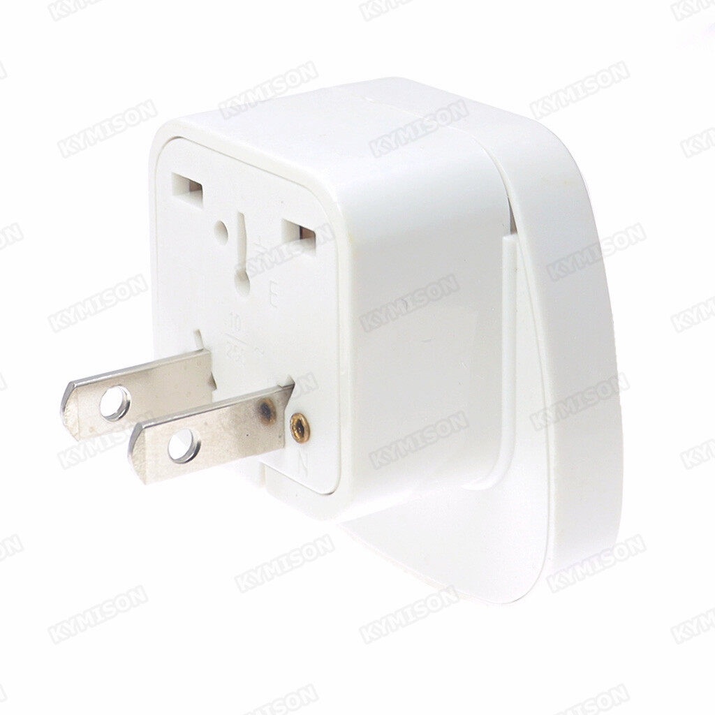 Univeraal 2 Parallel Pins Travel Adapter With Security Shutter, US AU ...