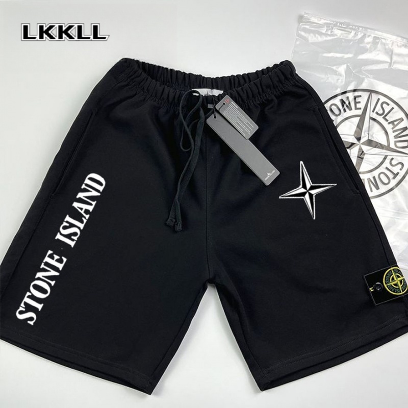 Ready Seluar pendek lelaki Stone island Stone island Functional Badge Shorts Men Loose Casual Overalls Pants Five point Middle Pants Street Wear Shopee Malaysia