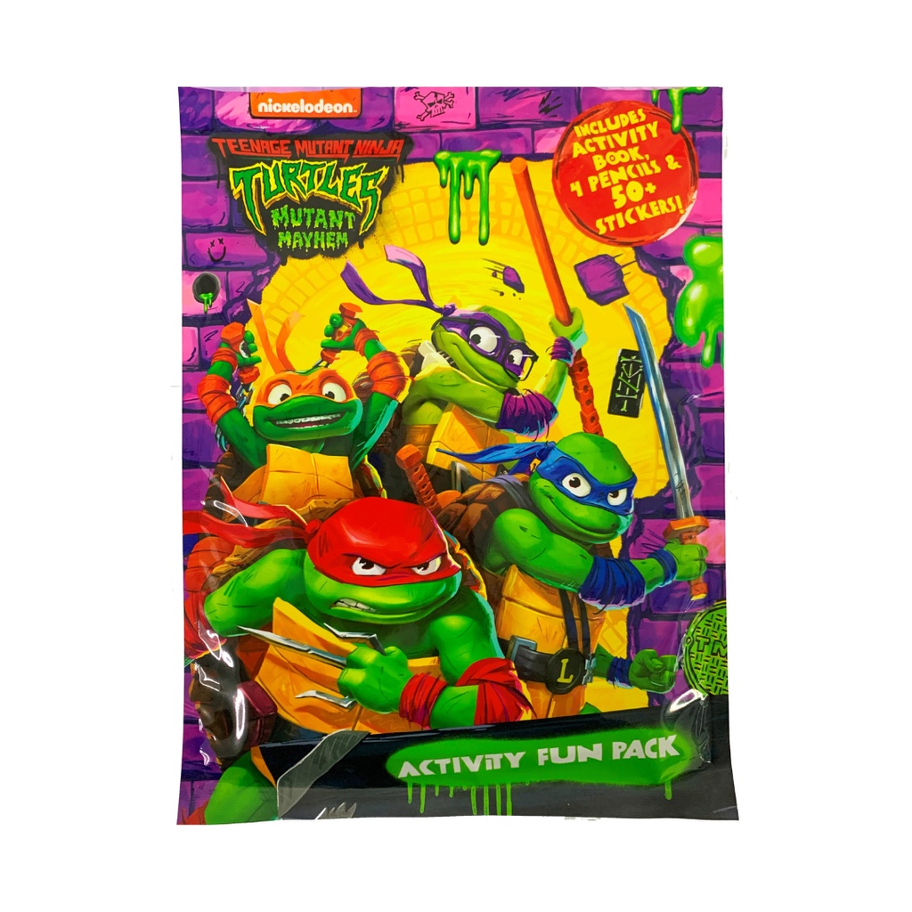 Teenage Mutant Ninja Turtles Activity Book Fun Pack For Kids with 4 ...