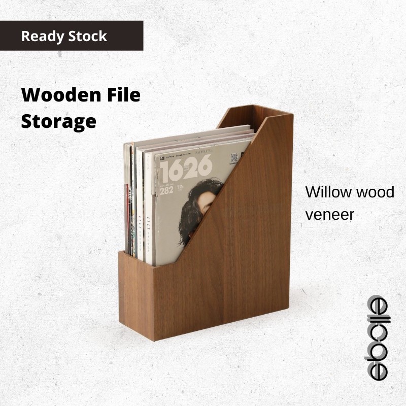ELLOQE Hiroki Wooden File Storage Stand Tempat Fail | Shopee Malaysia