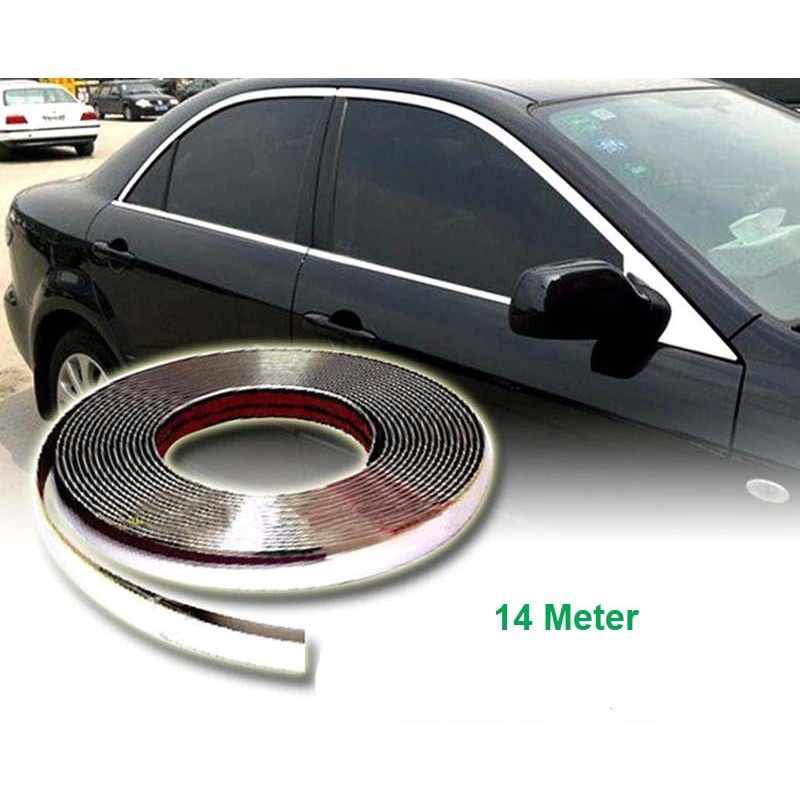 List Lis Chrome Chrome Car Molding Trim Body Exterior 8mm x 15M