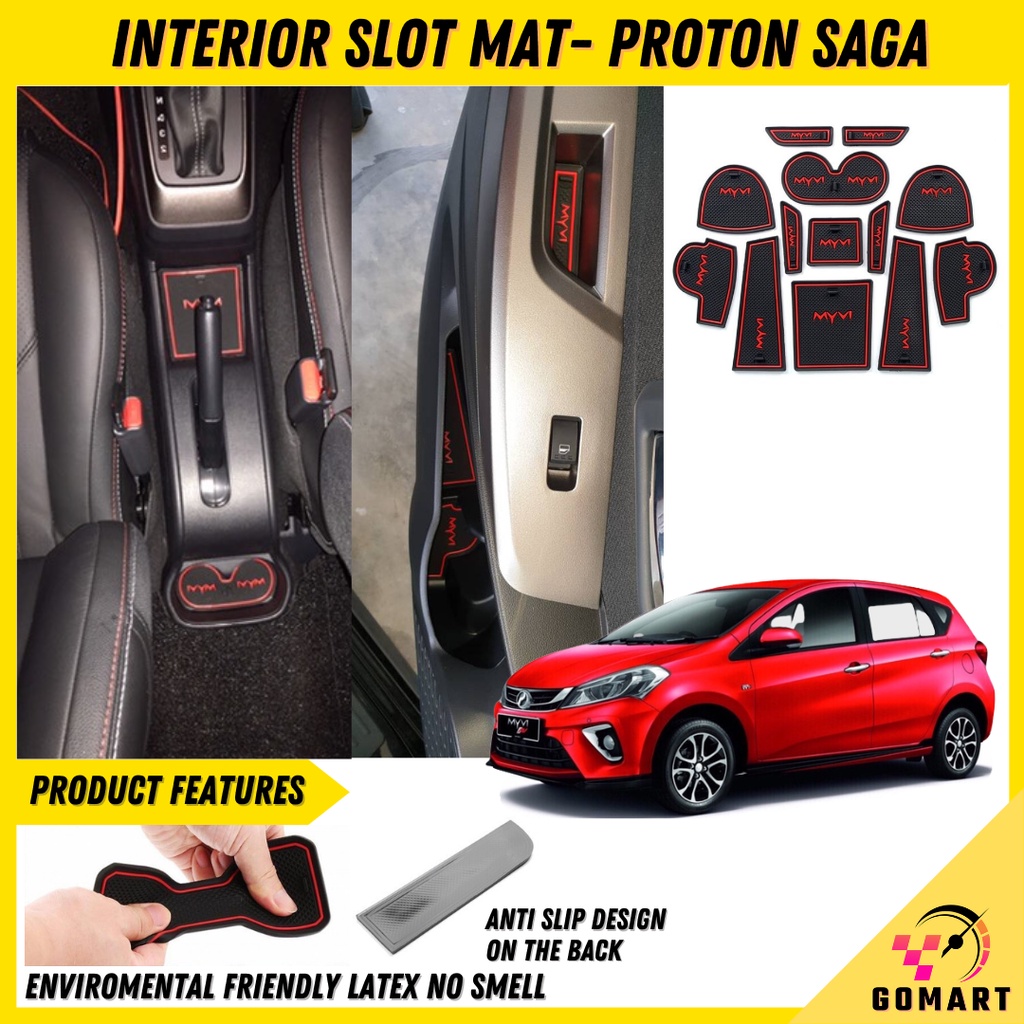 PERODUA MYVI 2018-24 (3rd Gen) Interior Slot magic mat Dashboard Door ...