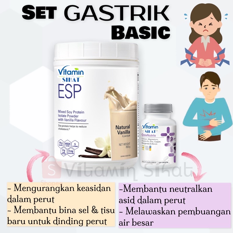Set GASTRIK Shaklee ESP Mixed Soy Protein OsteNutrix / Ostematrix