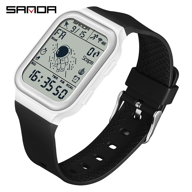 Sanda Calories Record Large Screen Luxury Digital Multi function Alarm ...