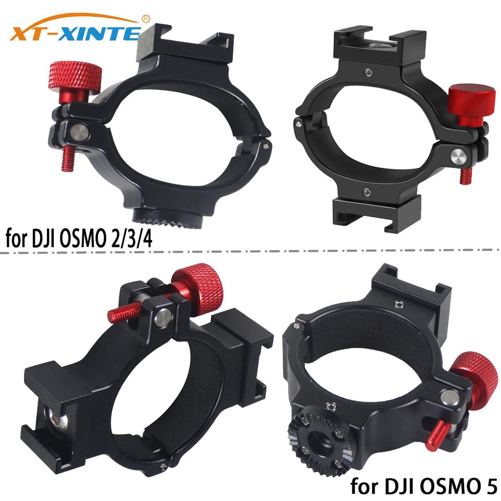 XTXINTE Handheld Gimbal Stabilizer Ring Clamp Mount W/ Cold Shoe Mount