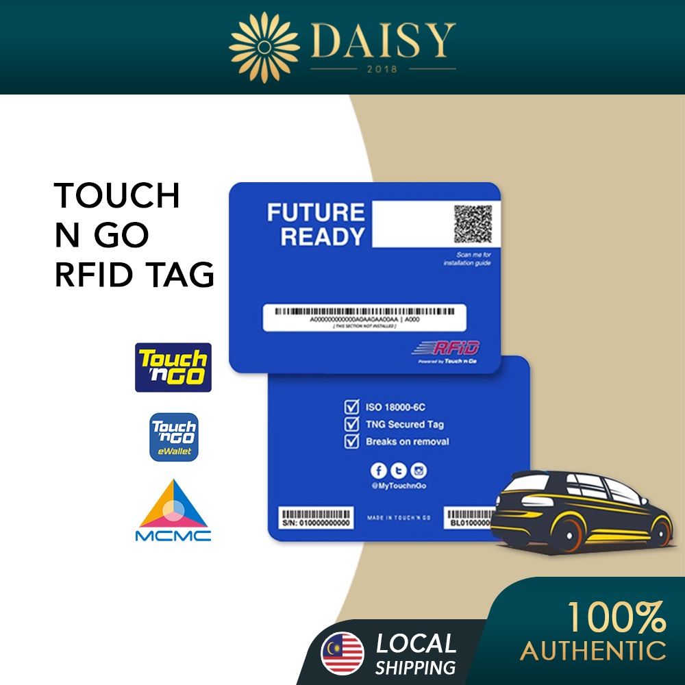 🚚24hr TNG RFID Toll TAG Touch N Go SELFFITMENT ( DIY RFID TAG ) Smart