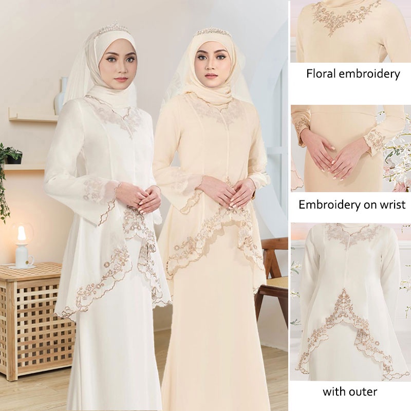 FAHARA DRESS JUBAH NIKAH / DRESS NIKAH KAHWIN / DRESS TUNANG