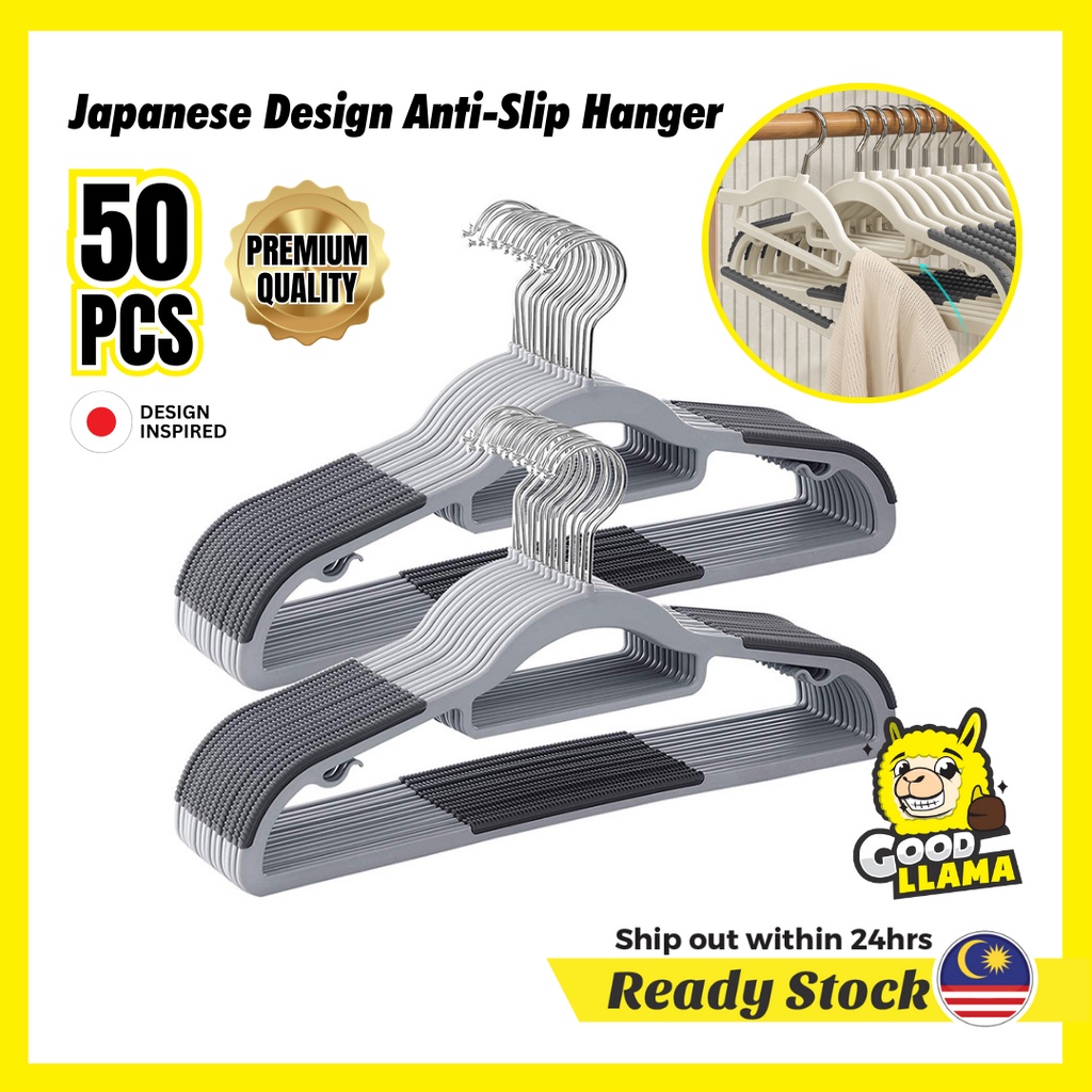 Japan design Anti Slip Hanger Premium Durable Non Slip Penyangkut Baju ...