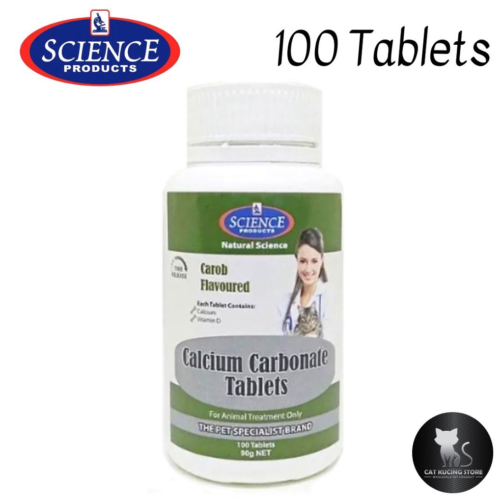 Science Product Calcium Tablets Pet Supplement 100 Tablets 90g (For ...
