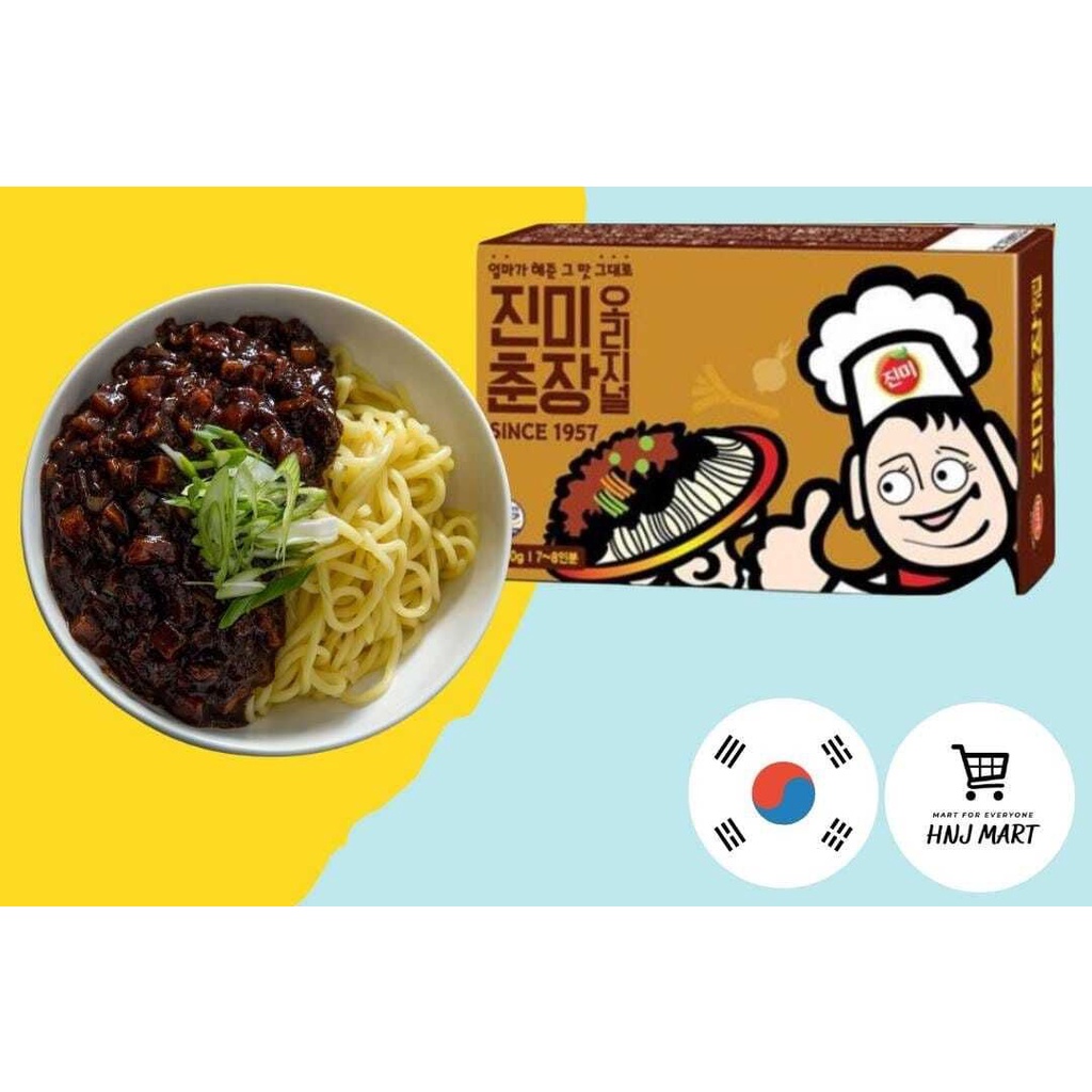 Korea Jinmi Chunjang Jjajang Black Bean Paste 300g for Jjajangmyeon