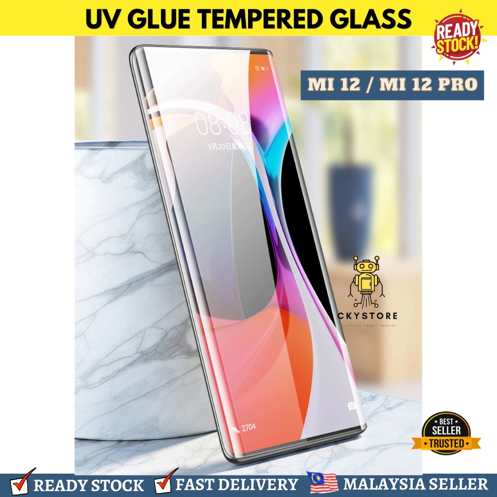 Xiaomi 12 Mi12 Mi 12 Pro Mi 13 Lite Mi13 Pro Uv Glue Curved Full Cover Tempered Glass 