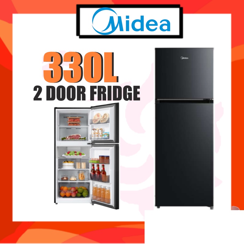 Midea Fridge 2 Door MDRT384MTB30 Noninverter Fridge Shopee Malaysia