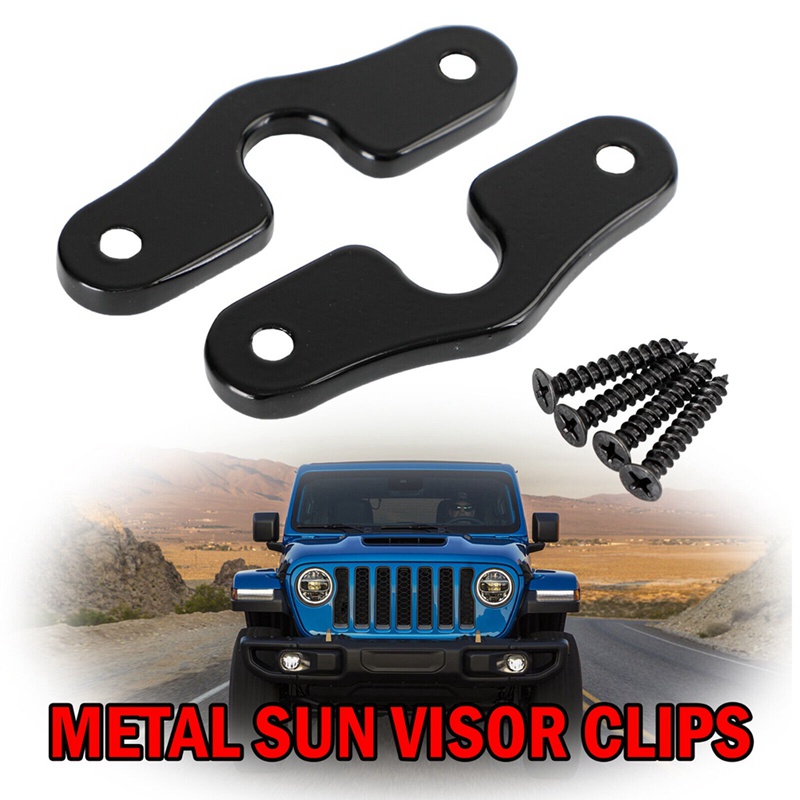 Sun Visor Clips Repair Kit Heavy Duty Sun Visor Clips for Jeep 2018